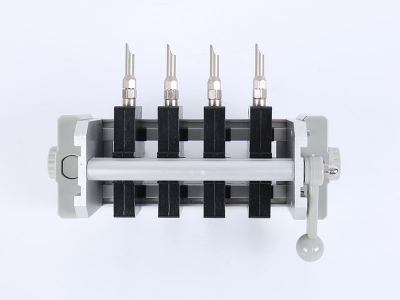 HH2019A單相偏心輪背出線(xiàn)表座（4滑塊-120、125孔距，M6-螺桿）