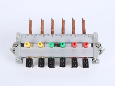 HH2018B三相鋁合金下出線(xiàn)表座（6滑塊,8滑塊，碲銅表棒，180、200孔距，200A大電流，M8螺桿）