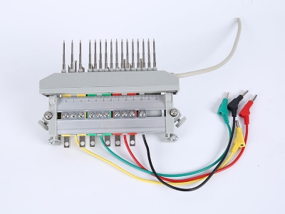 HH2018B三相鋁合金下出線(xiàn)表座帶輔助端子（6滑塊,165孔距，M8螺桿）